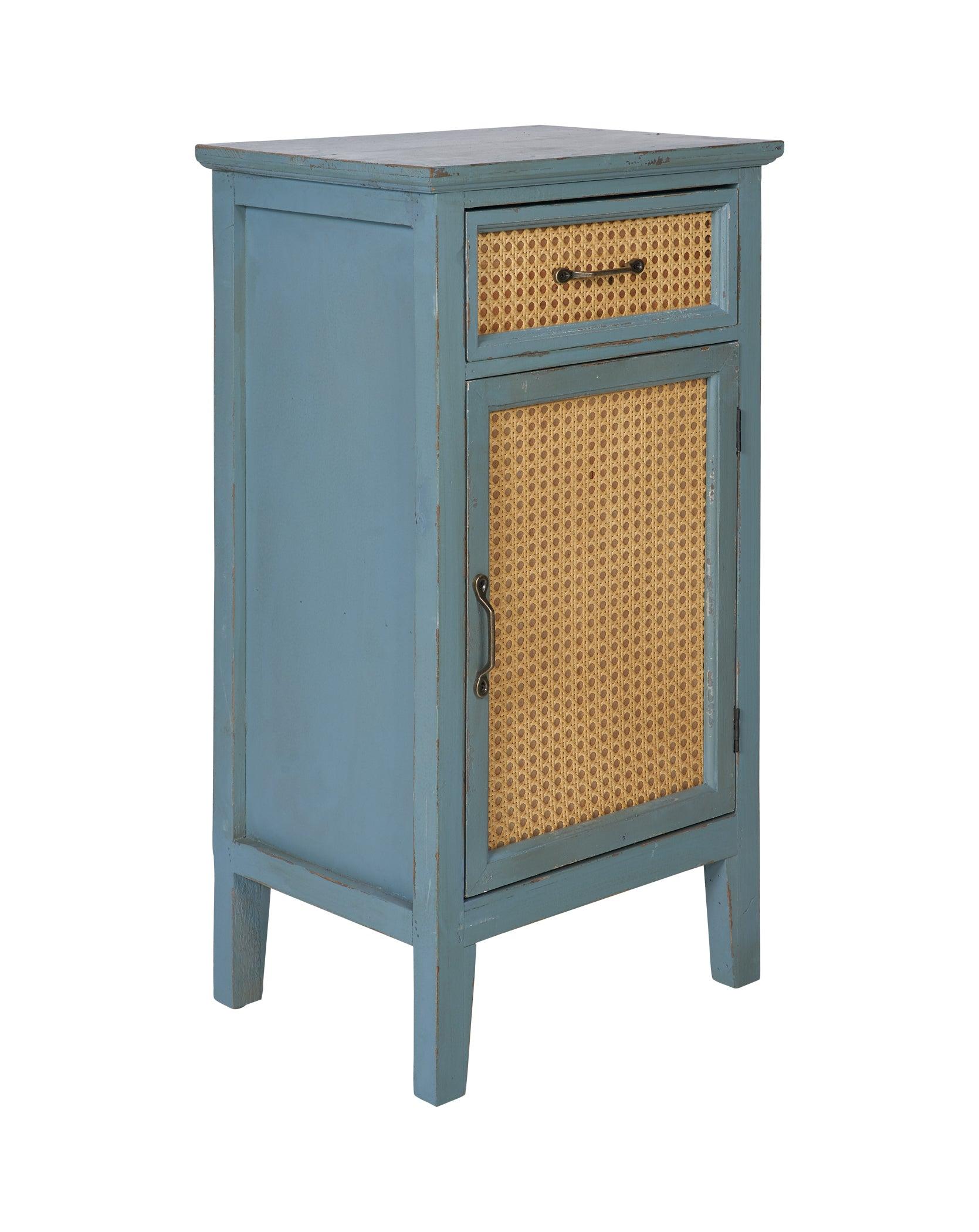 Comodino Shabby chic vintage paglia di Vienna antic grey green grape white 1c 1a - lapagoda.net