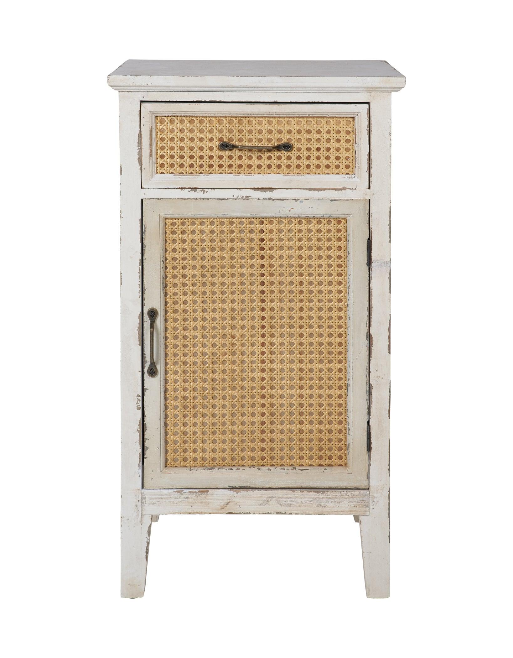 Comodino Shabby chic vintage paglia di Vienna antic grey green grape white 1c 1a - lapagoda.net