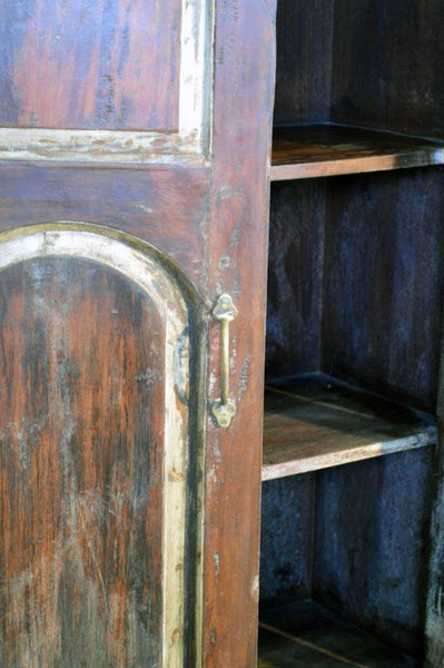 Armadio india epoca vintage coloniale in mogano 2 ante