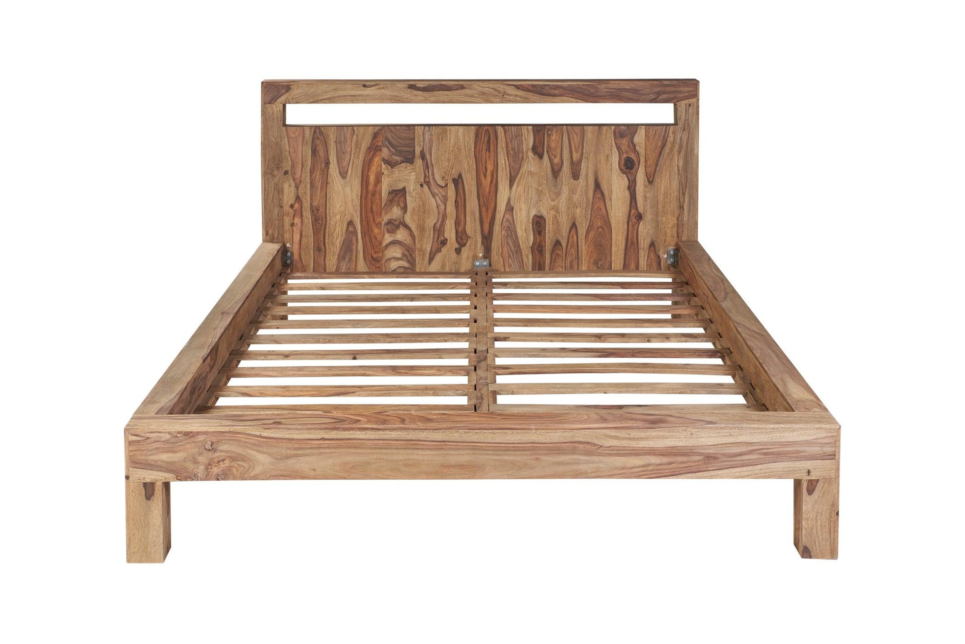 Letto etnico Minimale in legno massello - lapagoda.net