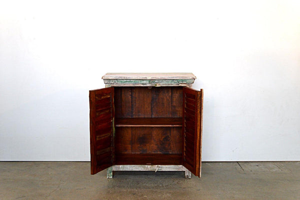 Credenza Vintage Persiane Riciclate Pastello - 2 ante -BH003-