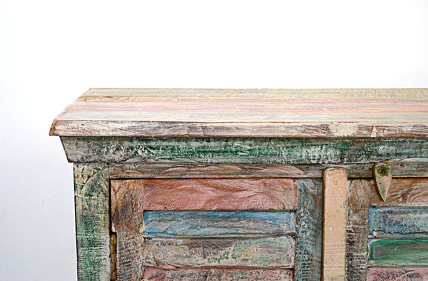 Credenza Vintage Persiane Riciclate Pastello - 2 ante -BH003-