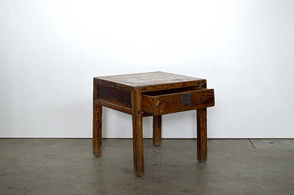 Tavolino Vecchio in Legno Cina- 1 cassetto - lapagoda.net