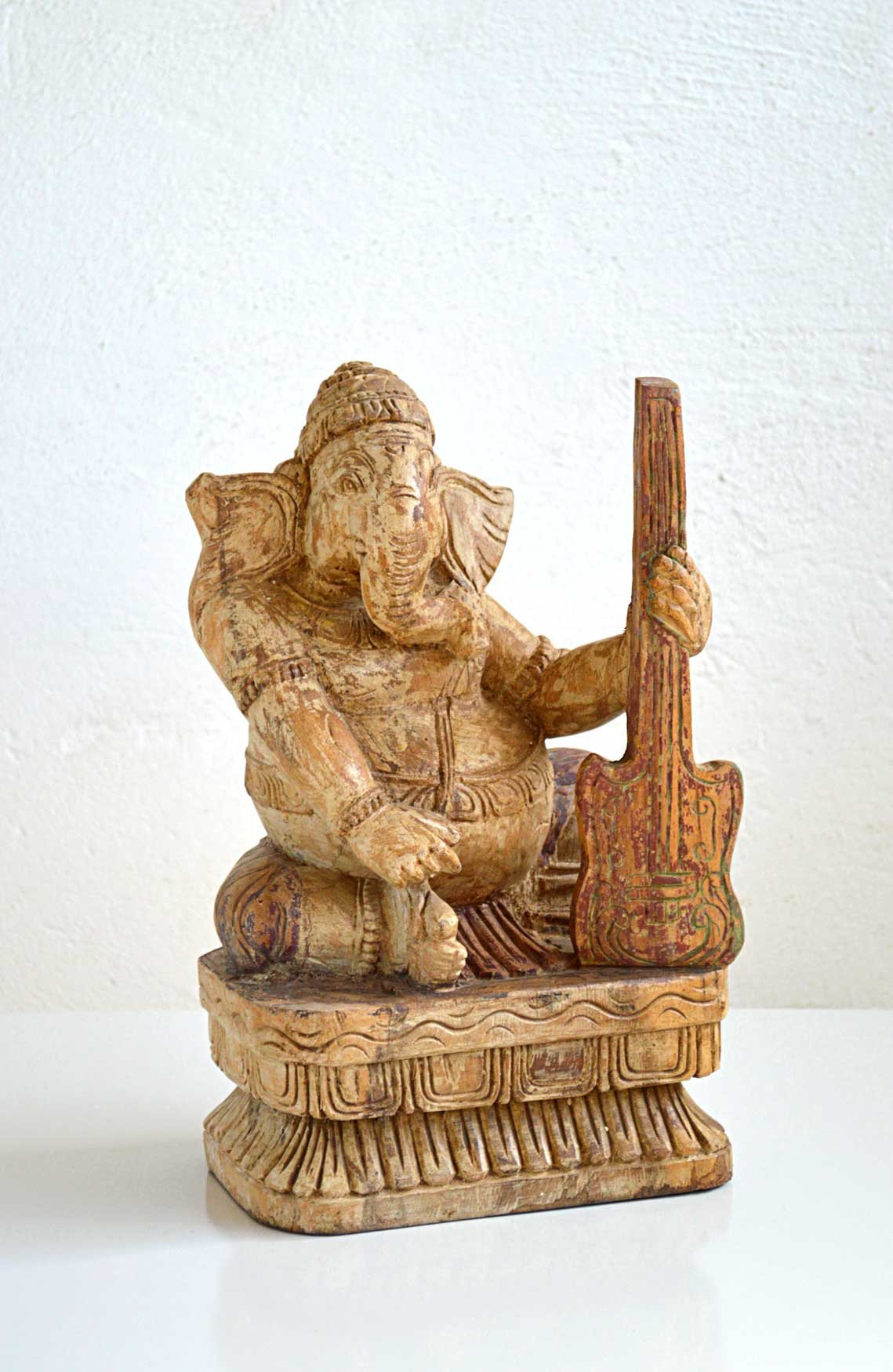 Statua in Legno di Mango Ganesha - lapagoda.net