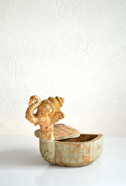 Scatola elefante in legno di mango fatta a mano artigianato indiano online 