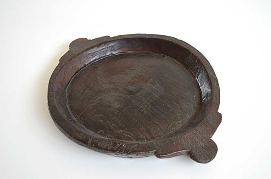 Piatto Thali in Legno Scavato a Mano - lapagoda.net