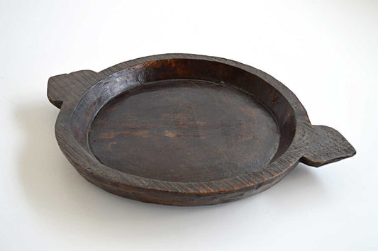 Piatto Thali in Legno Scavato a Mano - lapagoda.net