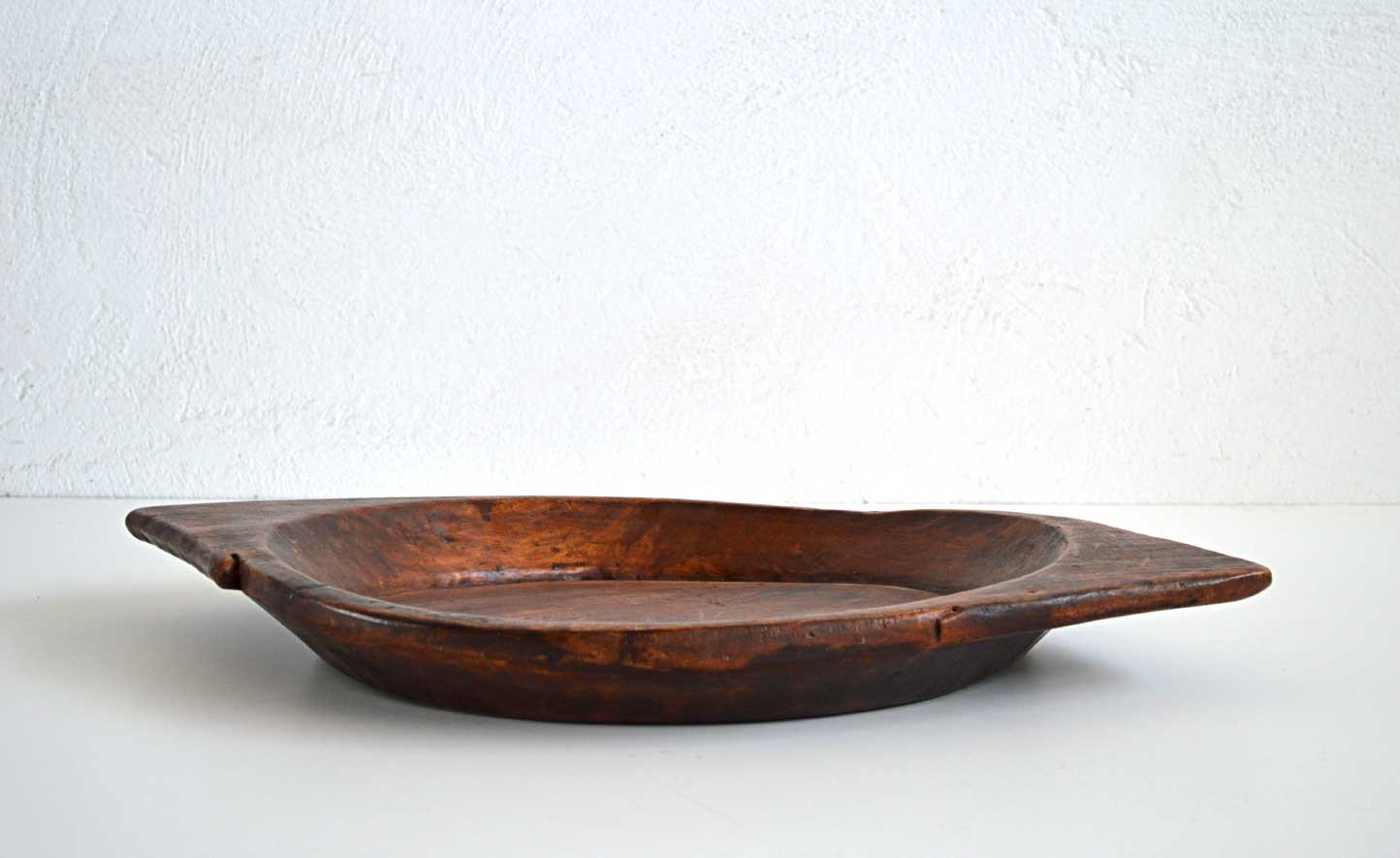 Piatto Thali in Teak Scavato a Mano - lapagoda.net