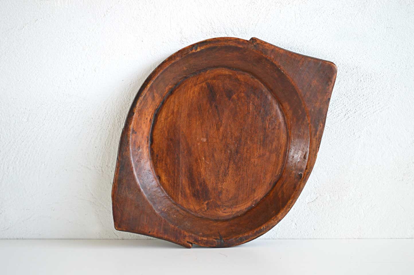Piatto Thali in Teak Scavato a Mano - lapagoda.net