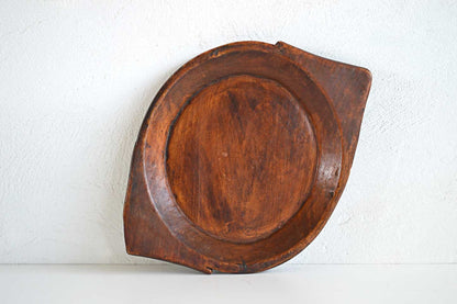 Piatto Thali in Teak Scavato a Mano - lapagoda.net