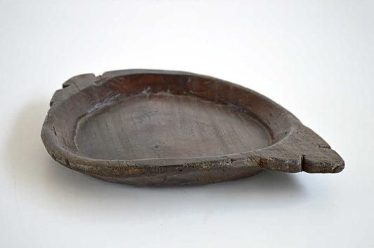 Piatto Thali in Teak Scavato a Mano - lapagoda.net
