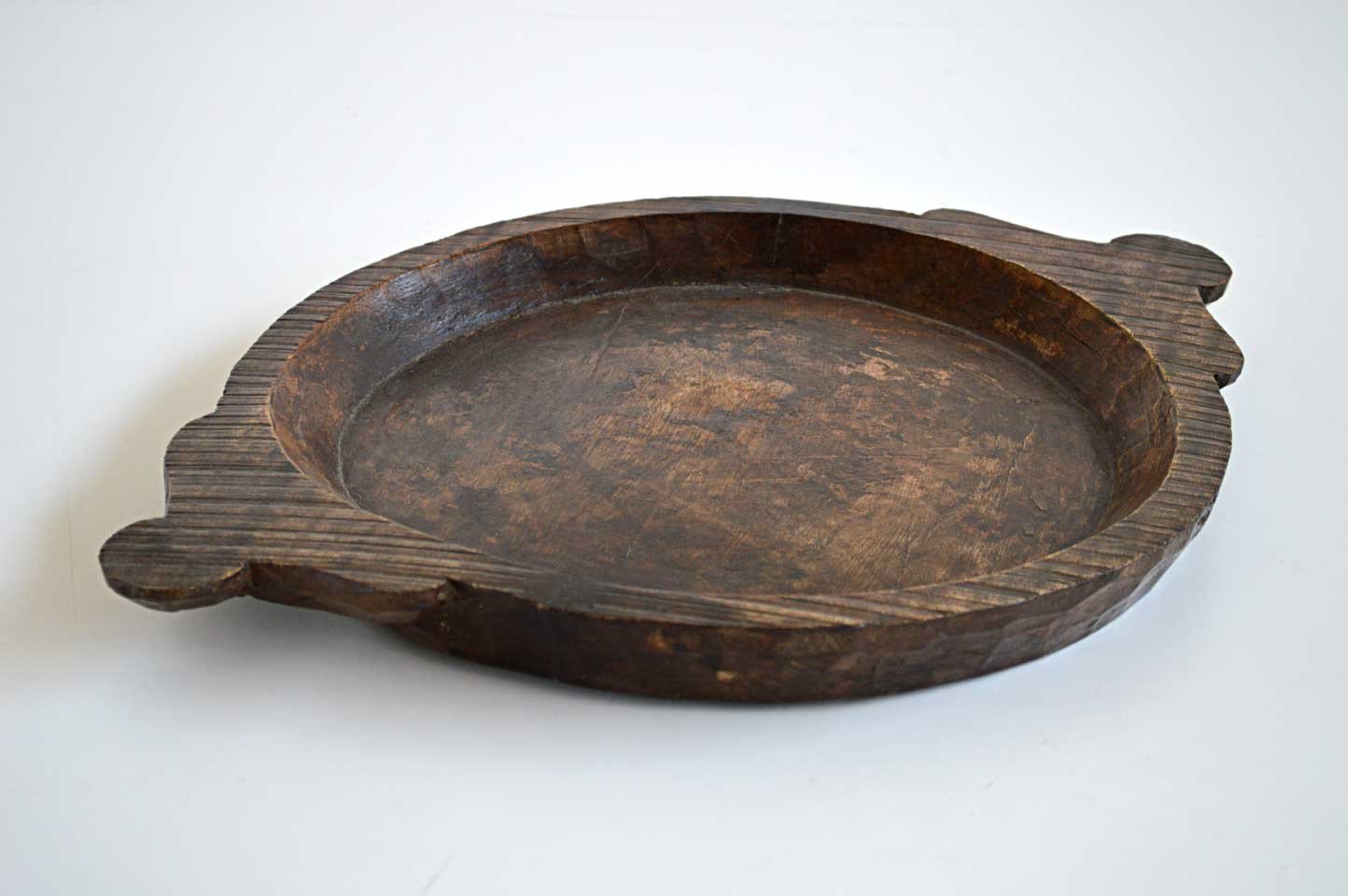 Piatto Thali in Teak Scavato a Mano - lapagoda.net