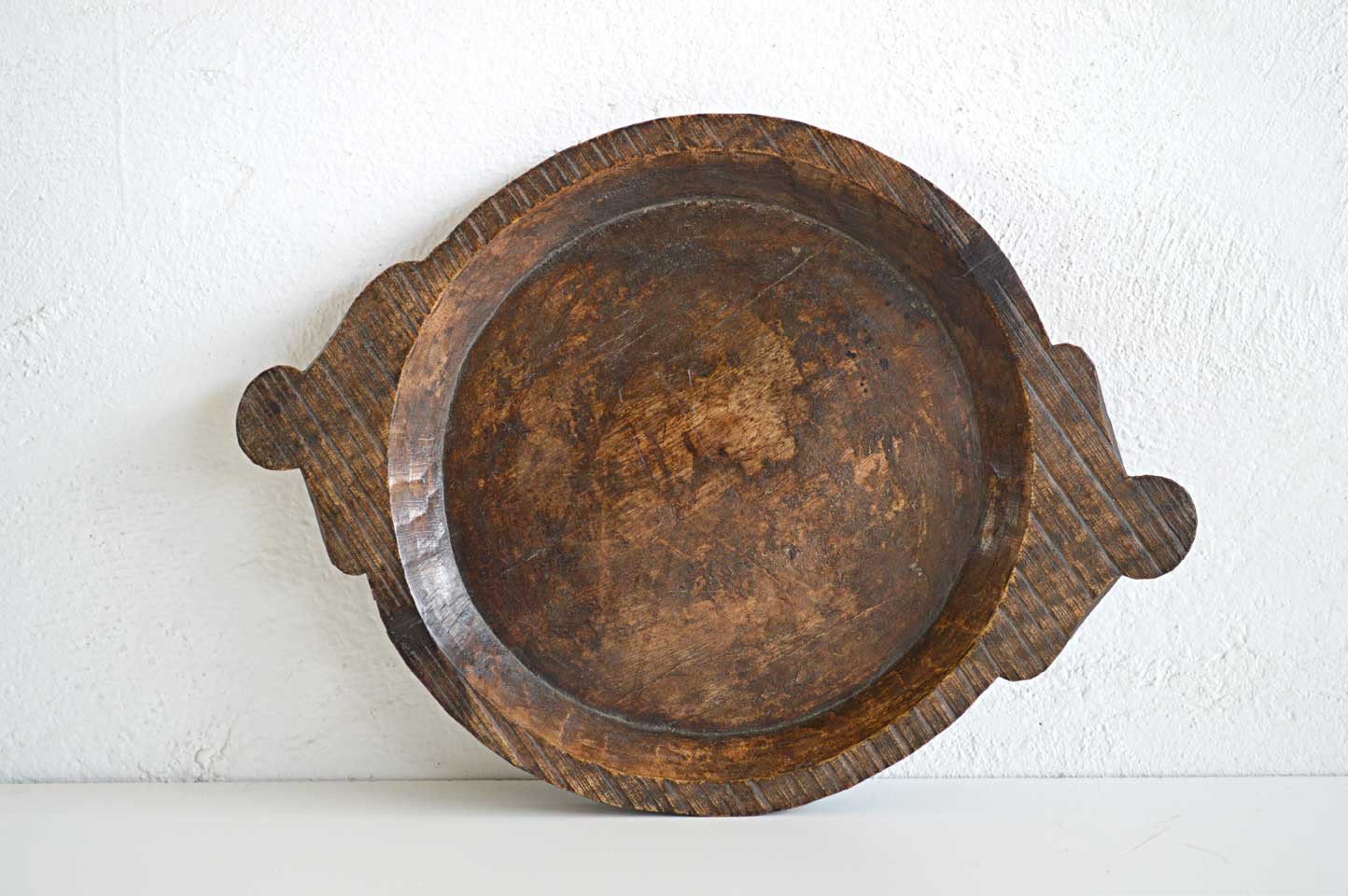 Piatto Thali in Teak Scavato a Mano - lapagoda.net