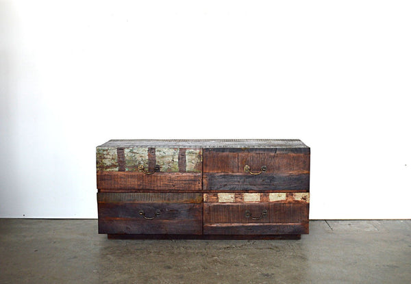 Cassettiera Legno Riciclato Vintage - 4 cassetti - BH.261