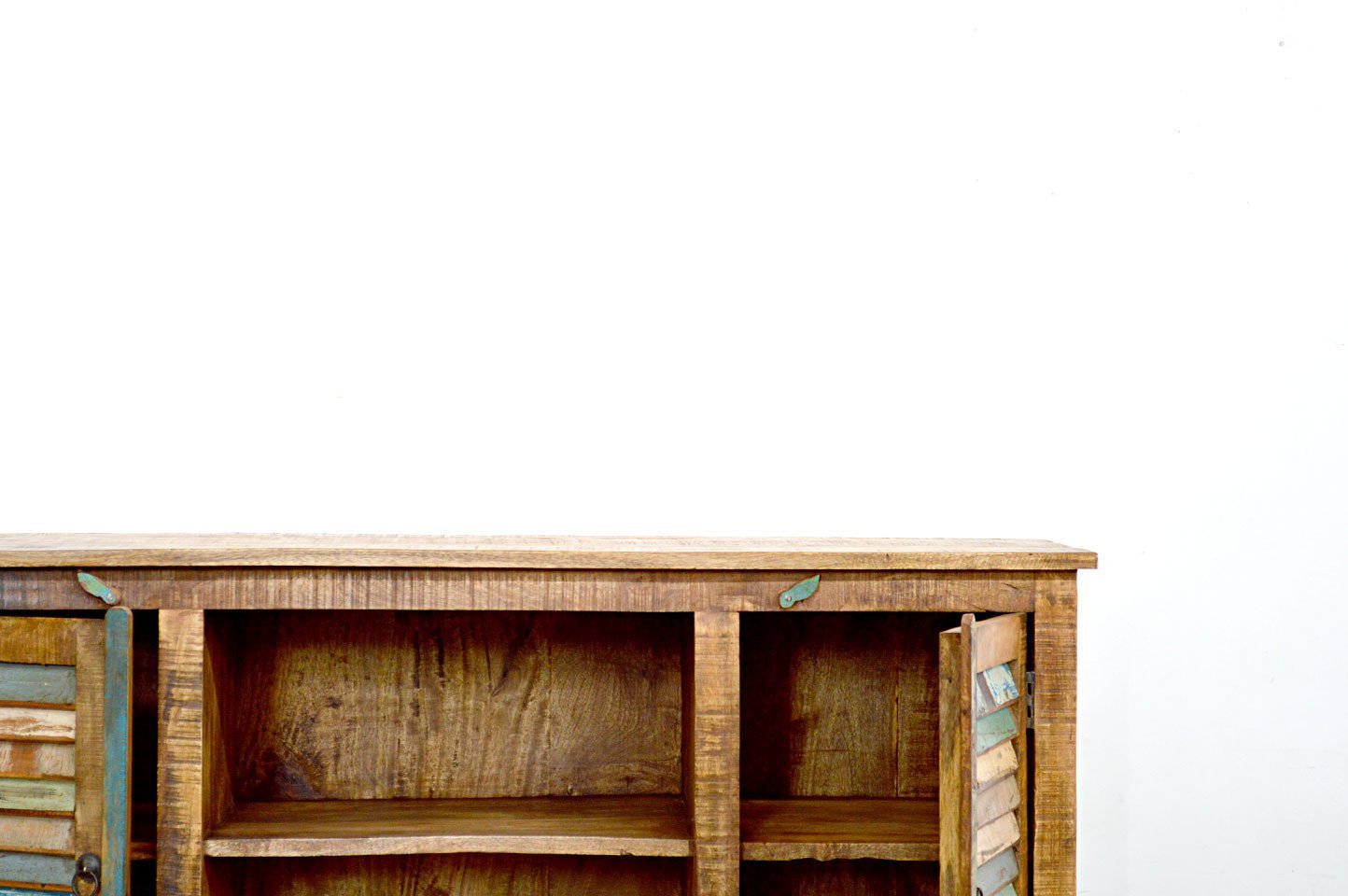 Credenza Vintage Porta TV in Legno Riciclato - 2 ante 2 vani -BH LB 245 - lapagoda.net
