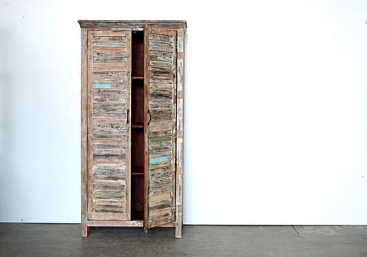 armadio legno riciclato persiane riciclate mobili etnici online mobili indiani online 