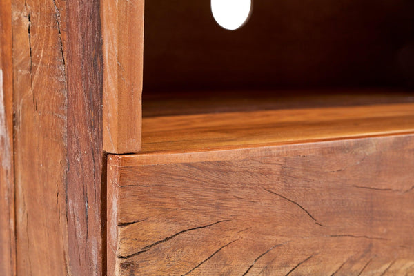 Credenza porta TV etnico in legno massello di recupero