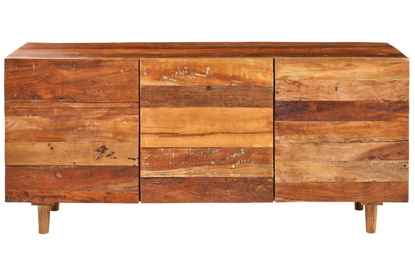 Credenza etnica in legno massello di recupero 3 ante