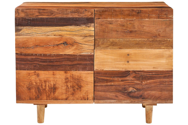 Credenza etnica in legno massello di recupero 2 ante