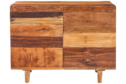 Credenza etnica in legno massello di recupero 2 ante