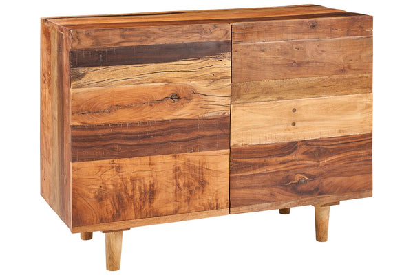 Credenza etnica in legno massello di recupero 2 ante