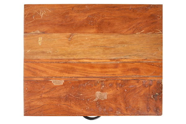 Comodino etnico in legno massello di recupero 2 cassetti