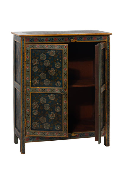 Credenza Indiana in legno massello dipinto 2a - lapagoda.net