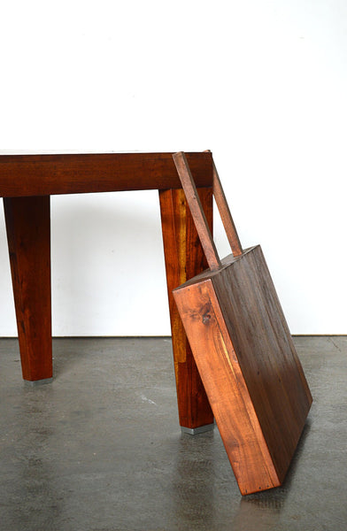 Tavolo allungabile Pranzo Gamba Spillo in Acacia massello SCONTO 50% -N.TABLE.160- - lapagoda.net