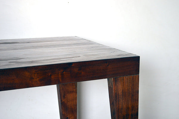 Tavolo Pranzo Allungabile Gamba Spillo in Acacia Scuro SCONTO 40% -N.TABLE.160- - lapagoda.net