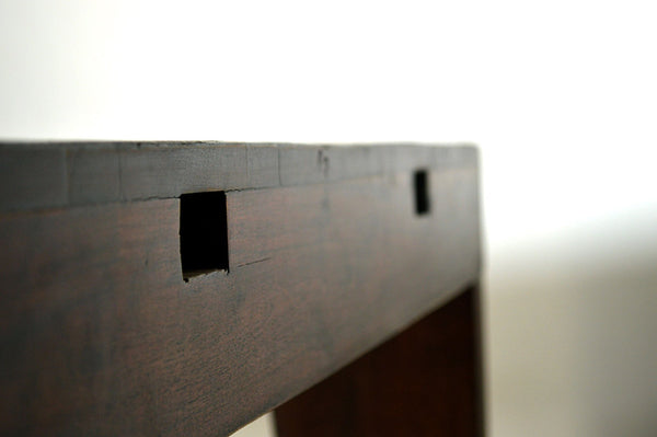 Tavolo Pranzo Allungabile Gamba Spillo in Acacia Scuro SCONTO 40% -N.TABLE.160- - lapagoda.net