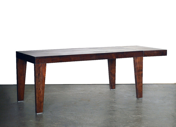 Tavolo Pranzo Allungabile Gamba Spillo in Acacia Scuro SCONTO 40% -N.TABLE.160- - lapagoda.net
