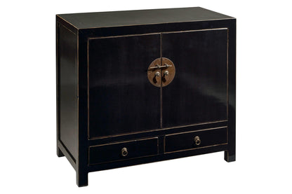 Credenza cinese in Olmo lacca nera 2a 2c - lapagoda.net