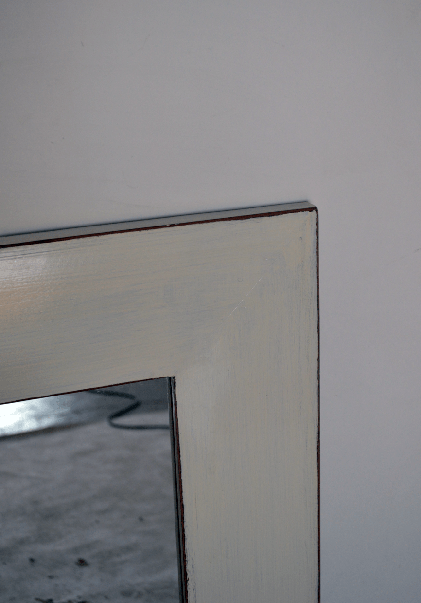 Specchio grande con cornice in legno Laccato Bianco -AR.106- - lapagoda.net