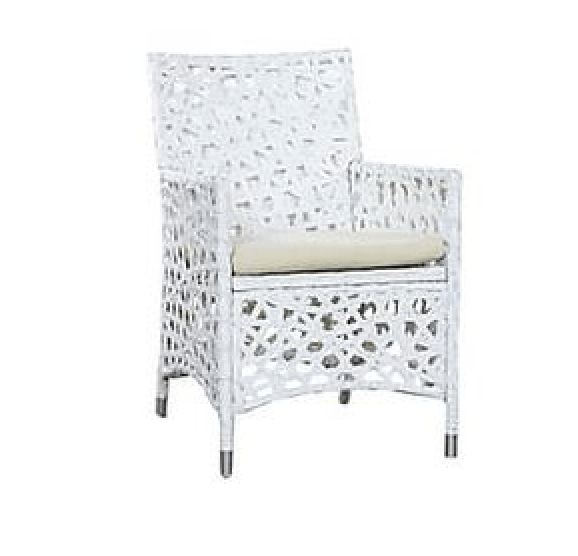Completo da giardino Polyrattan 4 poltrone e tavolo basso con cristallo set 1/5 -WS.210.5SMW- SCONTO 50% - lapagoda.net