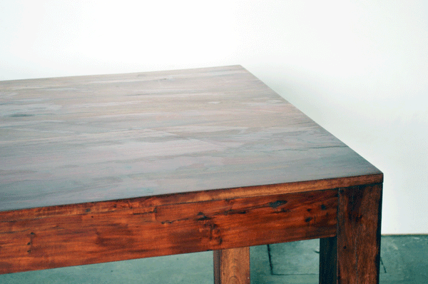 Tavolo Pranzo Rettangolare gamba dritta in legno massello di Acacia da 160 cm - lapagoda.net