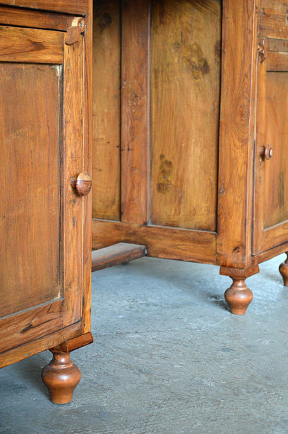 Scrittoio in Teak Epoca Coloniale - 2 anta 2 cassetti -BHNOV09.067- - lapagoda.net