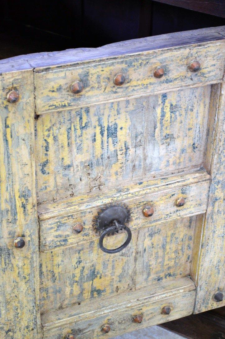 Credenza etnica india porte vecchie in legno massello 2 ante - lapagoda.net