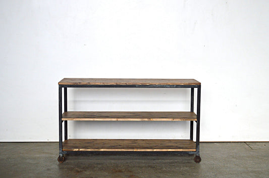 Credenza Porta TV Industrial con ruote -L.lib120- - lapagoda.net