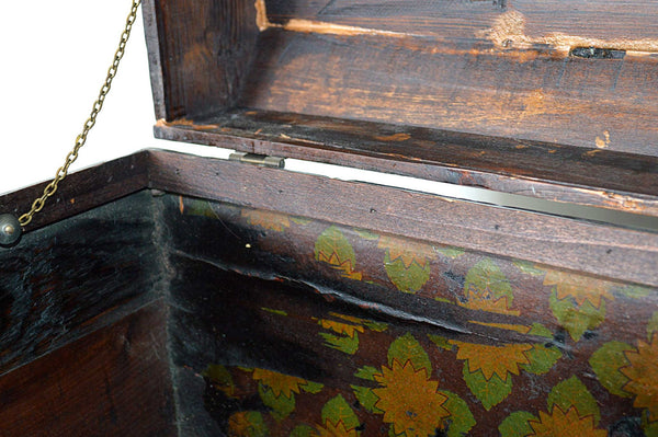 antica scatola cinese in legno laccato con dipinto floreale mobili cinesi antichi online 
