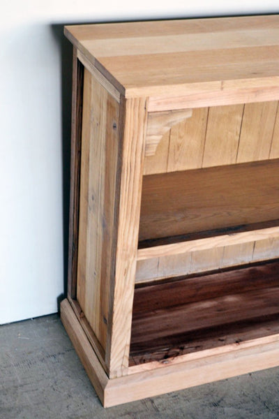 Libreria bassa in Rovere naturale stile Provenzale - 2 vani -LIB/OAK019- - lapagoda.net