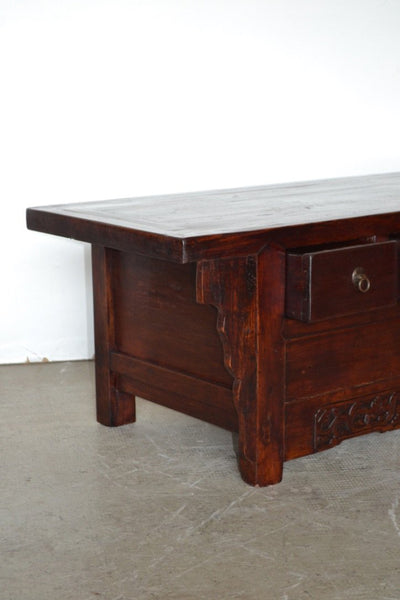 Mobiletto altare cinese Shanxi in legno massello di Cipresso - 3 cassetti - LP11221 - lapagoda.net