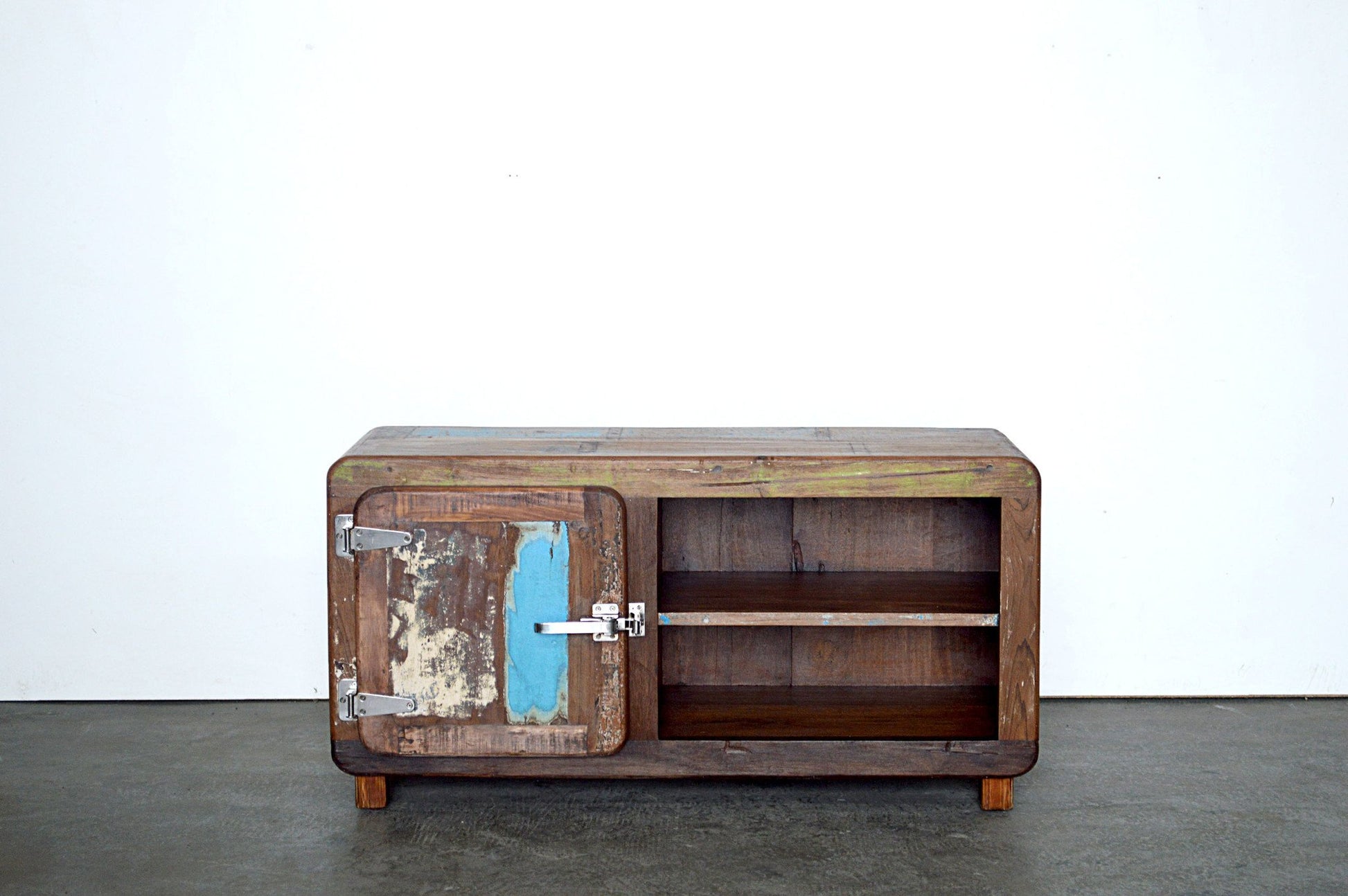 Credenza Vintage Porta TV Ghiacciaie Washed - 1 anta  -AUG13.003N- - lapagoda.net