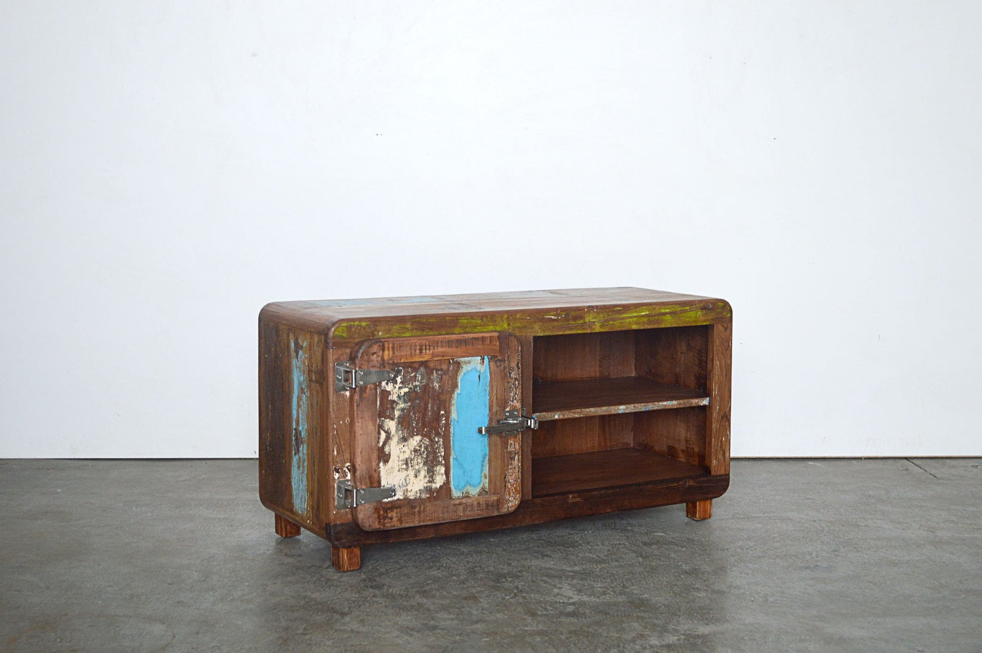 Credenza Vintage Porta TV Ghiacciaie Washed - 1 anta  -AUG13.003N- - lapagoda.net