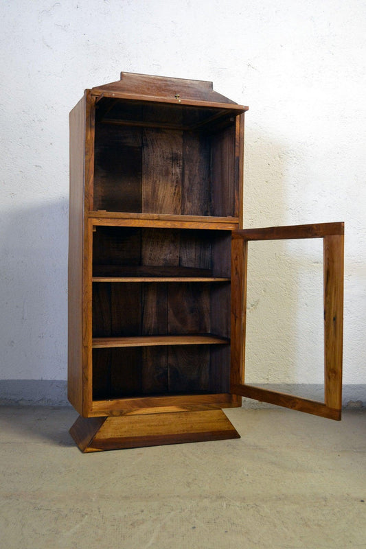 Vetrinetta anni 30' in legno di Teak epoca Coloniale - 2 ante - lapagoda.net