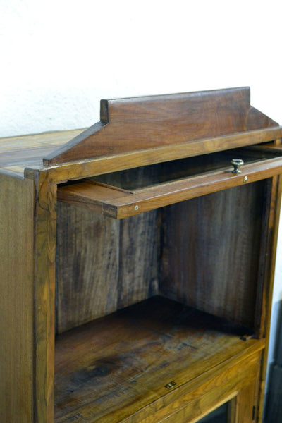 Vetrinetta anni 30' in legno di Teak epoca Coloniale - 2 ante